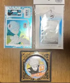 五条悟 バースデイグッズ アクリルジオラマ カードホルダー 缶バッジ