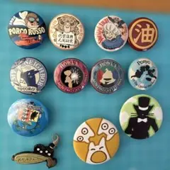 【汚れあり】ジブリがいっぱい　缶バッジコレクション　12点　まとめ売り