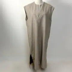 クラシカルエルフ カフタン調サイドスリット圧縮ニットロング丈ワンピース