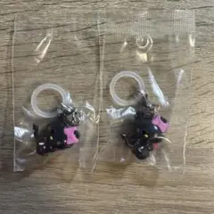 ハローキティ めじるしアクセサリー ガチャ 小悪魔 2個セット