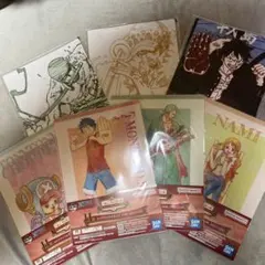 ワンピース クリアファイル タオル　一番くじ