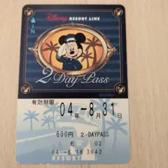 ディズニー リゾートライン フリーきっぷ 使用済み