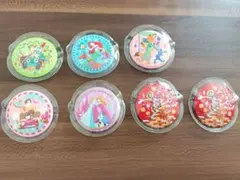 【ディズニー刺繍缶バッジ2】7個セット　アリエル　ズートピア　アナ雪他