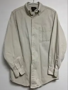 J.CREW 90s 巨人タグ USA製 長袖シャツ アイボリー M