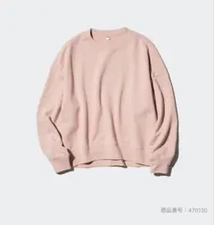 ユニクロ スウェットシャツ ピンク Lサイズ