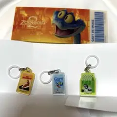 ズートピアカフェ めじるしチャーム3種&クリアカードセット