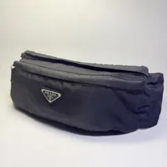 【極美品】プラダ / PRADA ナイロン ウエストポーチボディバッグ ブラック
