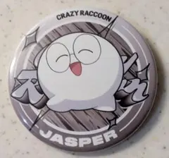 CrazyRaccoon クレイジーラクーン CR 缶バッジ じゃすぱー