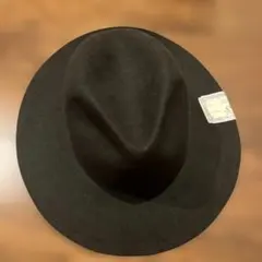 黒 ラビットファー フェルトハット