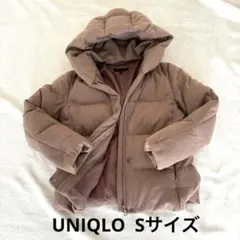 寒波到来！ユニクロ ウールダウンパーカ ショート丈 ブラウン レディース