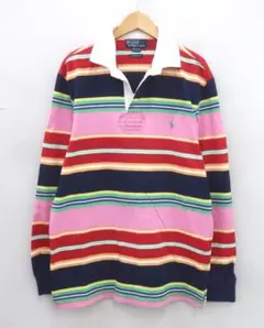 Polo by Ralph Lauren 長袖 ラガーボーダー シャツ【G】.