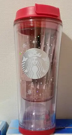 韓国 スタバ  クリスマス ホリデーフレンズウォーターボールタンブラー