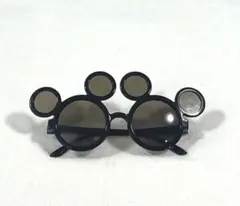 ミッキー型サングラス ブラック