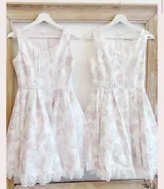 mellfy memory 花柄ワンピース ピンク