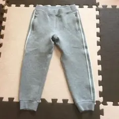 UNIQLO キッズ 長ズボン グレー サイドストライプ