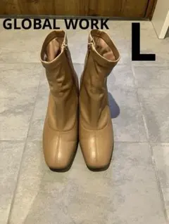 GLOBAL WORK グローバルワーク　ベージュ　ブーツ　Lサイズ