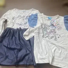 Disney アナ雪 シンデレラ Tシャツ 2枚セットのサムネイル