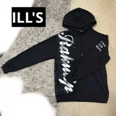 ILL'S ブラックパーカー Mサイズ Rakujia メンズ　レディース
