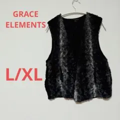 GRACE ELEMENTS ブラック ベスト L/XL