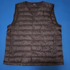 【UNIQLO】ブラック ダウンベスト キルティング