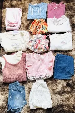 ベビー服 子供服 まとめ売り 70cm 、90cm, 110cm 女の子 18点