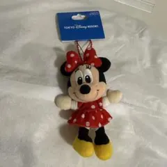 【ディズニー公式】ミニーマウス ぬいぐるみ　キーホルダー