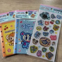 エンジェルブルー　6穴シール帳　セリア　エポキシシール