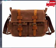 ショルダーバッグ メンズ ヴィンテージ 大容量 アウトドア 新品