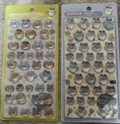 ちいかわ ボンボンドロップシール みんな ニコニコ　ハチワレ　2点セット