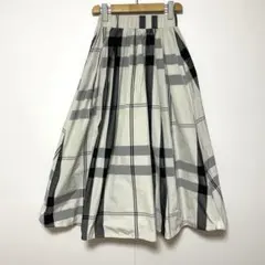 ❤️チェック柄 フレアスカート ウェストゴム チェック 軽量 薄手