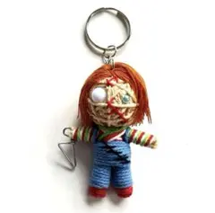 ★新品★ブードゥー人形　ハンドメイド　ポクポン　キーホルダー　チャッキー