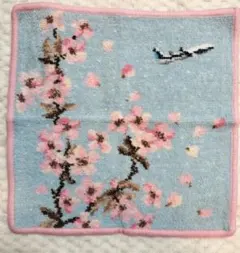 【希少】フェイラー　ANAコラボ　桜　薄ピンク縁