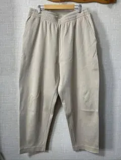 最終値下げ！ユニクロ　ユニクロu フレンチリブパンツ　L ベージュ