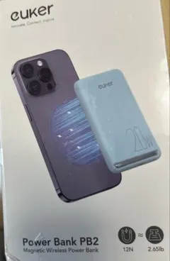 Euker Magsafe対応 ワイヤレス充電6700mAh PowerBank