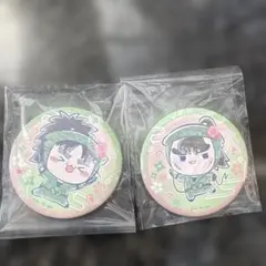 忍たま乱太郎　桜もちぴこの段　缶バッジ　中在家長次&七松小平太