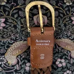 アンダーソンズ　メッシュベルト　レディース80 イタリア製　ネストローブ