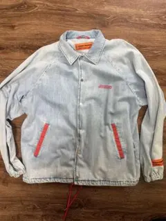 ヘロン・プレストン ライトデニムコーチジャケット イタリア製