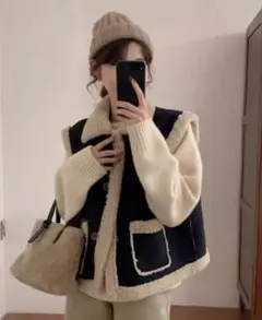 カジュアルオーバーサイズムートンコート