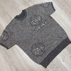 サマーニット 派手 古着 ヴィンテージ風 セーター