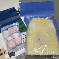 ファミリア　ポンチョ型バスタオル　ブランケットクリップ　セット売り　袋つき