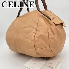 セリーヌ ハンドバッグ ミニボストン 肩掛け ロゴ型押し フィービー期 カード付