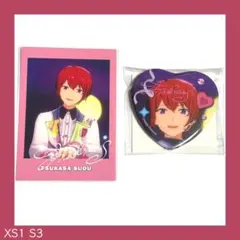 あんスタ 8周年 ハート 缶バッジ ぱしゃっつ 朱桜 司 セット