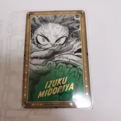 ヒロアカ原画展 箔押しクリアカード 緑谷出久