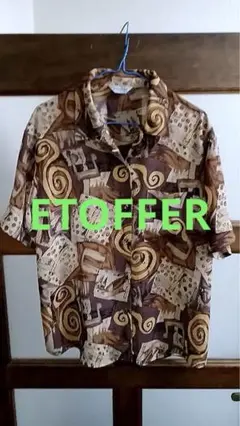 ETOFFER 半袖シャツ ブラウン系