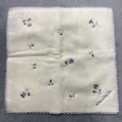 Aternoon Teaアフタヌーンティー フラワー刺繍タオルハンカチ パンジーのサムネイル