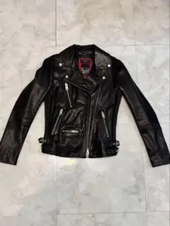 【極美品】DIESEL ディーゼル ラムレザーダブルライダースジャケット