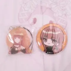 カラフルピーチ えと 缶バッジ キーホルダー