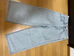 Bless u 完売品　新品　ストライプ バギーデニム Lサイズ