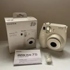 【美品】FUJIFILM instax mini 7S ホワイト 本体