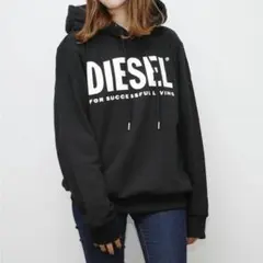 DIESEL ロゴプリント スウェット プルオーバーパーカー XXSのサムネイル